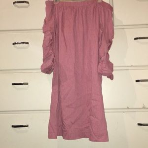 Dusty Rose Strapless Dress